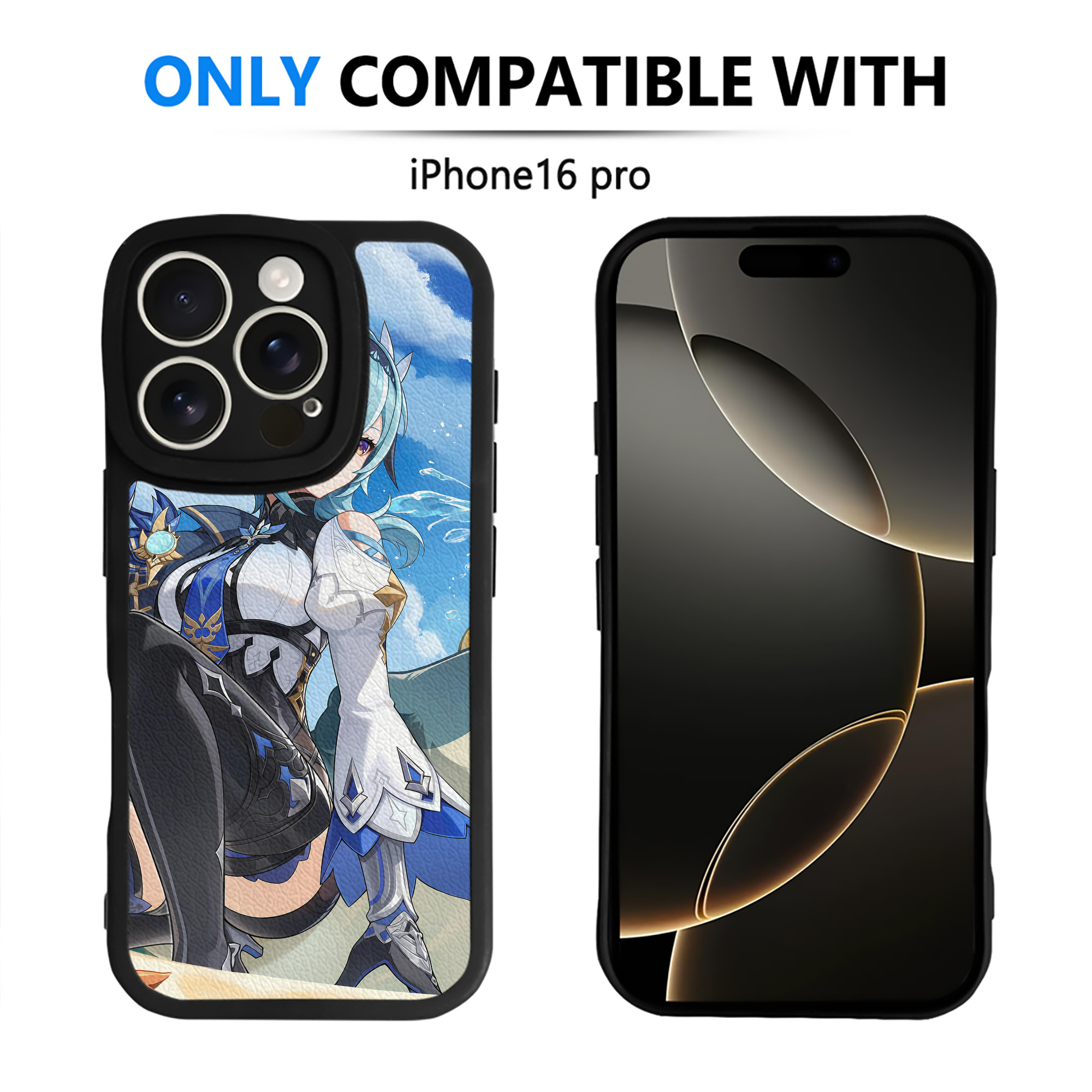 げんし神 genshin 【iPhone 16シリーズ対応】シリコンスマホケース（レザー調） 材質：シリコン